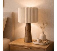 Milton & Oldbrook Lampe de Table Lucerne Look Noyer