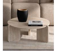 Milton & Oldbrook Table Basse Ø 80 cm Ulvila Look Travertin
