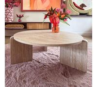 Milton & Oldbrook Table Basse Ø 80 cm Ulvila Look Travertin