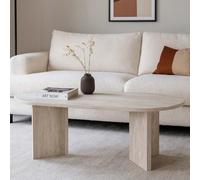 Milton & Oldbrook Table Basse 120 cm Kavarna Look Travertin