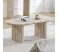 Milton & Oldbrook Table Basse 120 cm Zafra Look Travertin
