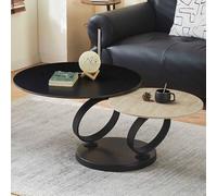 Milton & Oldbrook Table Basse Pivotante Liverno Effet Travertin