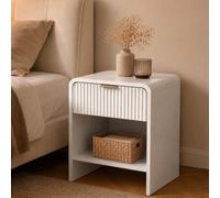 Milton & Oldbrook Table de Chevet Odda Blanc