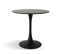 Milton & Oldbrook Table de Salle à Manger Ø 80 cm Prague Noir