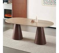 Milton & Oldbrook Table de Salle à Manger 200 cm Hamar Look Noyer