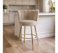 Milton & Oldbrook Tabouret de Bar Bas Andria Taupe