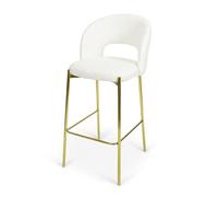 Milton & Oldbrook Teddy Tabouret de Bar Monaco Blanc