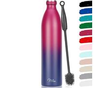 Milu Bouteille d'eau en Acier Inoxydable - Double paroi isolée sous vide - Bouche Standard Gourde - 350ml 500ml / 750ml / 1000ml/ 1.5l - sans BPA - Thermo Gourde Bouteilles (Bleu Berry, 1500ml)