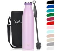 Milu Bouteille d'eau en Acier Inoxydable - Double paroi isolée sous vide - Bouche Standard Gourde - 350ml 500ml / 750ml / 1000ml/ 1.5l - sans BPA - Thermo Gourde Bouteilles (Lilac, 750ml)