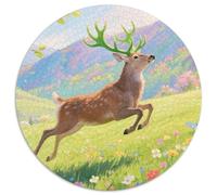 Milu Cerf 1000 Pièces Faune Sauvage Puzzle pour Adulte Jeu Éduchatif Défi De l'art De La DécoRation Moderne Adultes Et Enfants Dès 14 Ans 1000pcs (67.5x67.5cm)