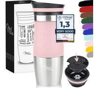 Milu Thermo Mug 370ml 450ml Insulated Mug Coffee Mug to go - 100% Leak Proof - S