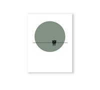 MILUKA Affiches Décoratives pour encadrer en tableau | Oiseaux, Style Nordique Relaxant | BIRDS AT SUNSET | Better Together | Plusieurs tailles (50 x 70 cm)