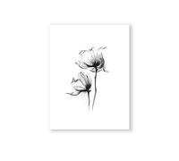 MILUKA Affiches pour encadrer pour des tableaux au Style élégant | Poster de Plantes Style Aquarelle Bloom | Magnolia | Plusieurs Tailles (20 x 30 cm)