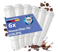 MILUX® Lot de 6 filtres à eau de rechange pour Krups F088, Nivona, Melitta, etc. - Cartouche filtrante pour machines à café automatiques - Siemens, Bosch, Neff, Gaggenau, AEG - Protection contre le