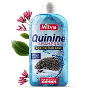 Milva Shampooing pour la croissance des cheveux à l'extrait de quinine | Traitement anti-chute de cheveux pour homme et femme | Shampooing épaississant naturel pour cheveux fins cassants et clairsemés