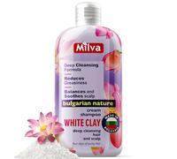 Milva Shampooing Cheveux Gras à l’Argile Blanche (Kaolin) - Nettoyage Clarifiant en Profondeur, Aide à Réduire l’Excès de Sébum, Cuir Chevelu Équilibré - 200 ml