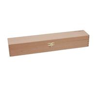 Milward Boîte à épingles à tricoter - Bois de hêtre de qualité supérieure - Rangement sécurisé pour aiguilles et accessoires - 43,5 x 7 x 8 cm