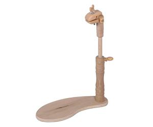 Milward Cadre de siège réglable mains libres, support pour genoux, support rotatif pour point de croix, bois de hêtre, avec fixation de serrage polyvalente, Beech Wood