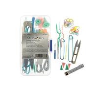 Milward Ensemble d'accessoires de tricot - 57 pièces pour tricot et crochet - Boîte réutilisable de poche format voyage