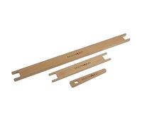 Milward Ensemble d'outils de métier à tisser - navette de 40 cm, navette de 20 cm, aiguille de 12 cm - bâton de tapisserie en bois pour bricolage, hêtre
