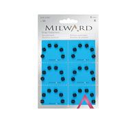 Milward Lot de 36 Boutons Pression à Coudre en Laiton Noir 6 mm
