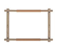 Milward Métier à tapisserie rotatif - 38,5 x 30,5 cm (15 x 12 po) à clipser pour broderie, point de croix, broderie, quilting - Bois de hêtre