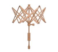 Milward Parapluie Swift Enrouleur de fil - Pince de table manuelle écheveau support de balle - Bois de hêtre massif