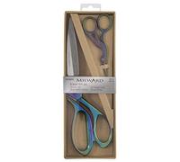 Milward Premium Ciseaux Coffret Cadeau - Comprend des Ciseaux de Couture et des Ciseaux de Broderie Cigogne, Métal, 20 cm et 9,5 cm, Arc en Ciel