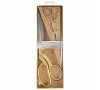 Milward - Ensemble cadeau 2189021 - Ciseaux couture & broderie cigogne doré 25,5/11,5 cm 2 pièces