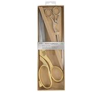 Milward Premium Coffret cadeau comprenant des ciseaux à coudre et des ciseaux à broder style cigogne, 25,5 cm et 11,5 cm, Or