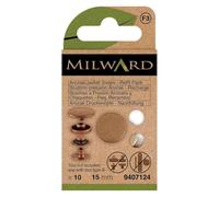 Milward Press fasteners Anorak Anorak Ant. laiton 15 mm - 5 x 10 pièces