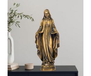 MILY-ART Statue de Notre-Dame de Grâce, figurine de la Vierge Marie de 27 cm - Sculpture de la Mère Marie Bénie de style Renaissance pour autel, décoration d'intérieur catholique pieuse, cadeau