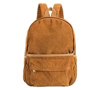 MilyaDE Cord Sac à dos de voyage Sac à main décontracté Sac à dos quotidien Sac d’école Sac à dos pour ordinateur portable pour femmes, filles, adolescentes, G-marron, 38x13x44 cm (LxBxH)