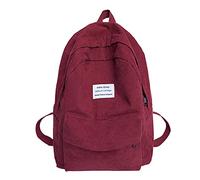 MilyaDE Cordon Sac à dos de voyage Sac à main de voyage Sac à dos décontracté Sac d’école Sac à dos pour ordinateur portable pour femmes, filles, adolescentes, a-rouge, 28x13x39 cm