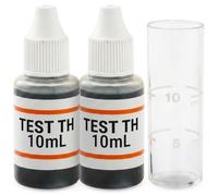 Milytec Test Dureté de l'Eau 10 mL x2 - Testeur Eau Potable Test TH Haute Précision °f et ppm - Analyse Dureté de l’Eau Calcaire - Kit Analyse Eau pour Adoucisseur, Aquarium, Piscine - Mesure Facile