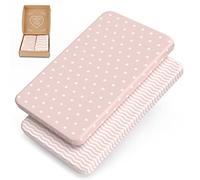 mimaDu Drap Housse 50x83 Drap Housse cododo 50x83 Drap cododo 50x83 Drap Housse 50x80 Drap Housse 83x50 40x90 90x45cm Convient à Drap cododo maxicot | 100% Coton Oeko-TEX (Vieux Rose)