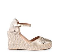 miMaO. Espadrilles en Cuir brodé pour Femme. Sandales en Cuir fabriquées en Espagne
