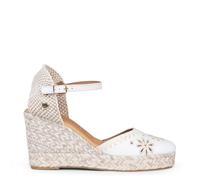 miMaO. Espadrilles en Cuir brodé pour Femme. Sandales en Cuir fabriquées en Espagne