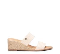 miMaO Mules à talon compensé de type espadrilles Beige, EU 39