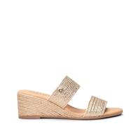 miMaO Mules à talon compensé de type espadrilles Doré, EU 39