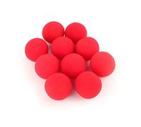 Mimdixy 10 pièces Balle éponge, 4,5 cm / 1,77 Pouces Gros Plan Rue Classique comédie Truc Accessoires Jouets Rouge Mini Enfants fête d'anniversaire faveurs Softball pour Salle de Classe
