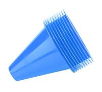 Mimdixy 10 pièces cônes de Football, cônes de Circulation en Plastique marqueur de Terrain d'agilité, Mini cônes de Sport, cône de marqueur d'entraînement Sportif pour Les Exercices (Bleue)