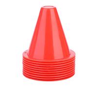 Mimdixy 10 pièces cônes de Football, cônes de Circulation en Plastique marqueur de Terrain d'agilité, Mini cônes de Sport, cône de marqueur d'entraînement Sportif pour Les Exercices (Rouge)
