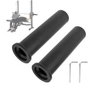 Mimdixy 2 pièces manchon transfert d'haltère, PP convertir 25mm à 50mm diamètre plaque poids manchon d'adaptation poteaux plaque poids ensemble conversion d'haltères (212mm)