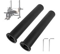 Mimdixy 2 pièces manchon transfert d'haltère, PP convertir 25mm à 50mm diamètre plaque poids manchon d'adaptation poteaux plaque poids ensemble conversion d'haltères (303 mm)