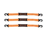 Mimdixy 3 PCS Sangles de Transport de Chaussures Ski, Sangle Snowboard Réglable Laisse d'Épaule, Laisse Patin à roulettes Accessoires Snowboard Sport pour Transporter Chaussures Skate (Orange)
