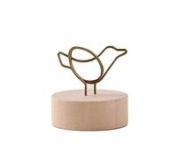 Mimdixy Carte Holder pour bureau, support de mémo pour le papier note de note de note de note de mariage affichage avec base en métal en bois