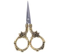 Mimdixy Ciseaux de broderie vintage, ciseaux de couture de style européen rétro, outils de bricolage, petites ciseaux de couturière pour la couture, l'artisanat, les travaux d'art, (Or)