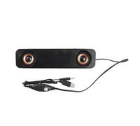 Mimdixy Enceinte de Bureau Filaire, Prise Jack 3,5 mm, Portable, Longue, stéréo HiFi, Caisson de Basses, Alimentation USB, pour Ordinateur, TV, Tablette. Système Audio pour la Maison et
