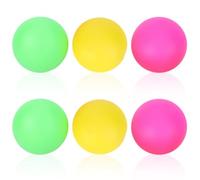 Mimdixy Ensemble de Remplacement de Ballon de pagaie de Plage 6 pièces, balles imperméables à Haute visibilité en PVC Accessoires de Remplacement de Raquette de Plage de Ballon de Plage